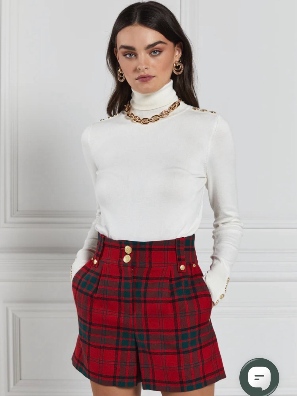 Holland Cooper MacPherson Tartan Luxe Wool Blend Shorts